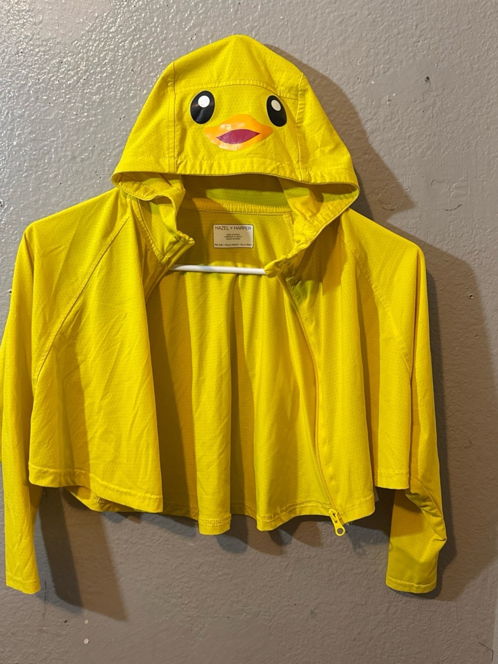 Hazel+harper Yellow Kids Duck Hoodie Jacket